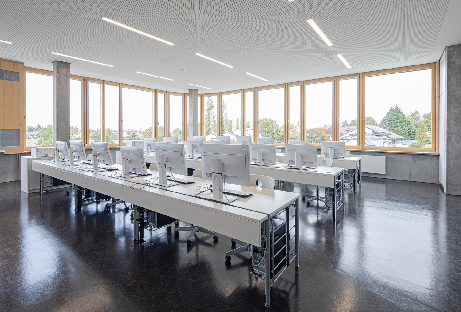 Interiorfotografie und Klassenraum von einer Beruflichen Gymnasium in Bad Krozingen