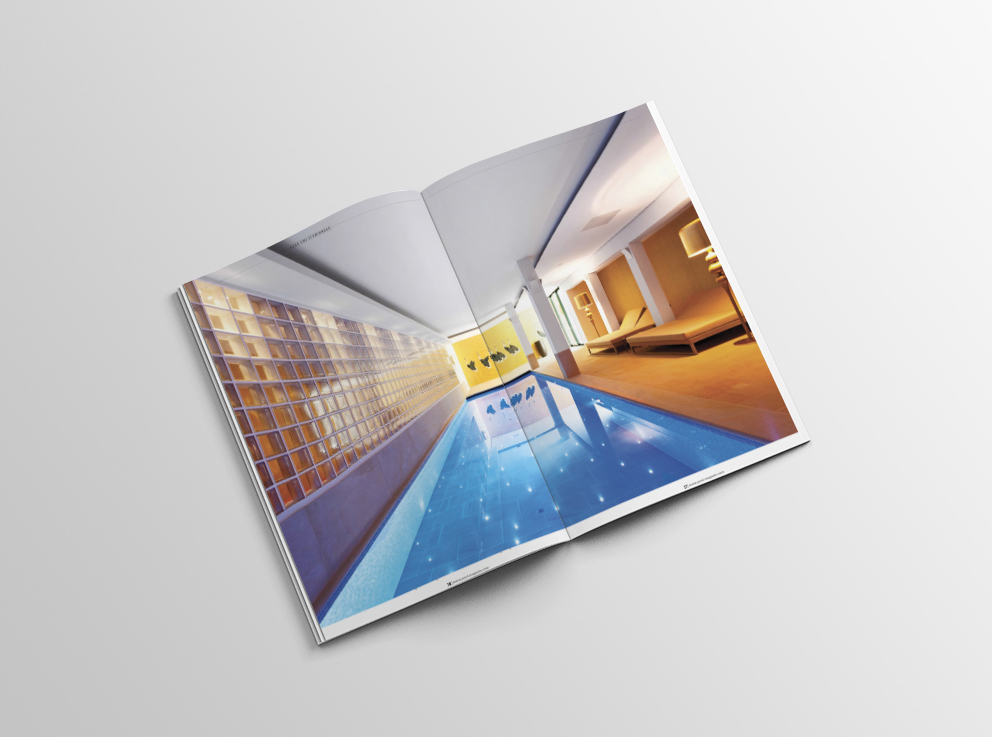 Schwimmbadfotografie Veröffentlichung Spa&Home Pool Schwimmbadfotografie Swimmingspool Hütel&Mess